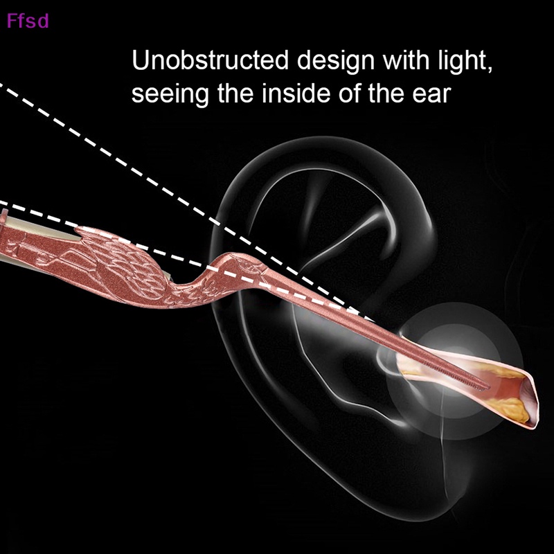 Nhíp Nhổ Lông Mũi / Tai / Đèn Pin LED Bằng Thép Không Gỉ