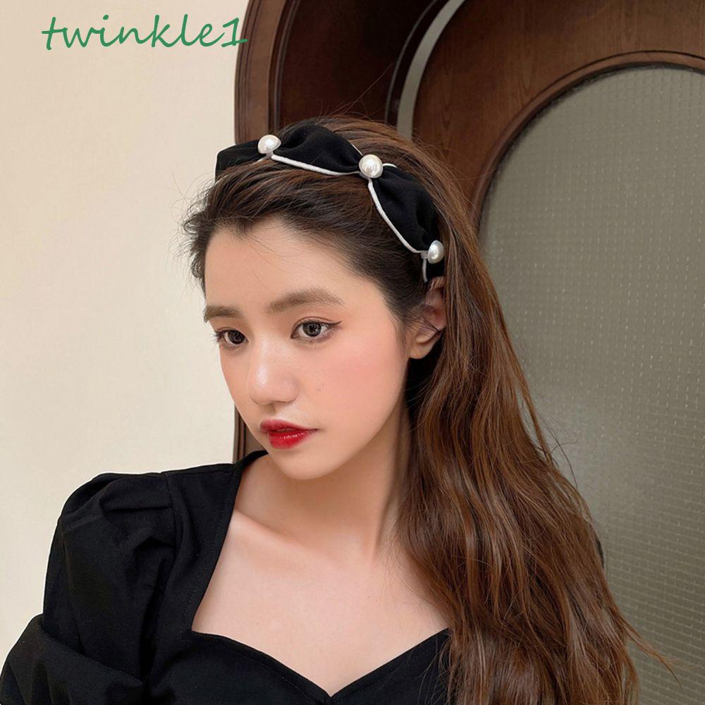 Băng Đô Vải Màu Trơn Phong Cách Hàn Quốc Cổ Điển Sang Trọng