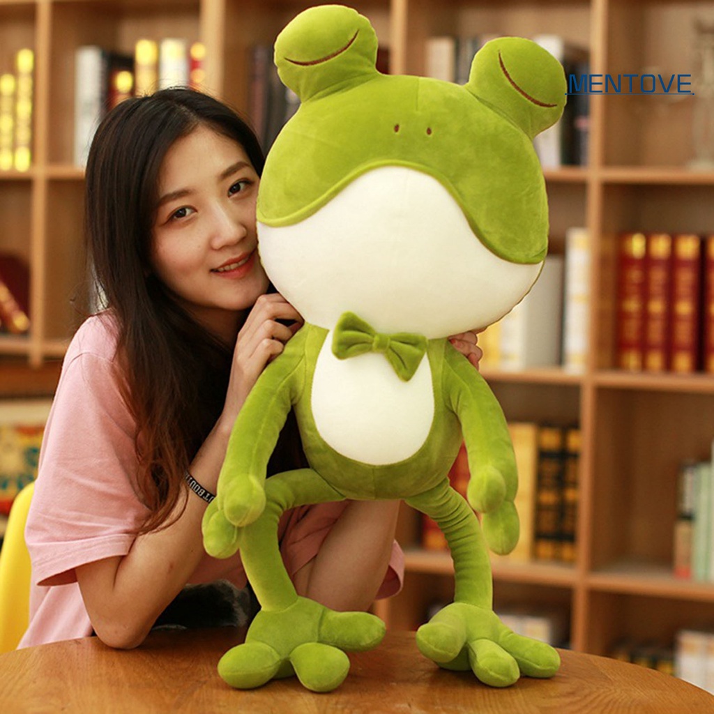 Thú Nhồi Bông Hình Ếch Xanh Hoạt Hình Thân Thiện Với Da
