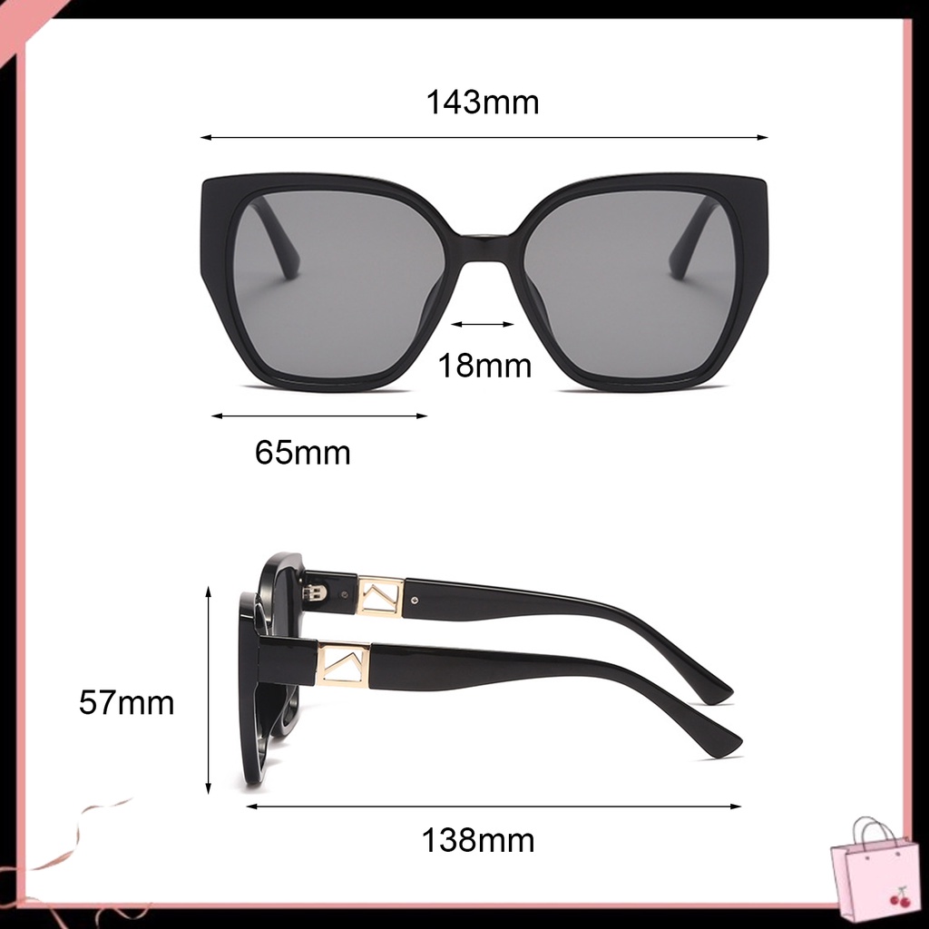 Kính Mát Oversize Chống Nắng Thời Trang Vintage Cho Nữ