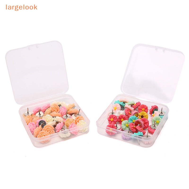 Set 30 Ghim Bấm Hình Hoa Hồng Dễ Thương Trang Trí Văn Phòng