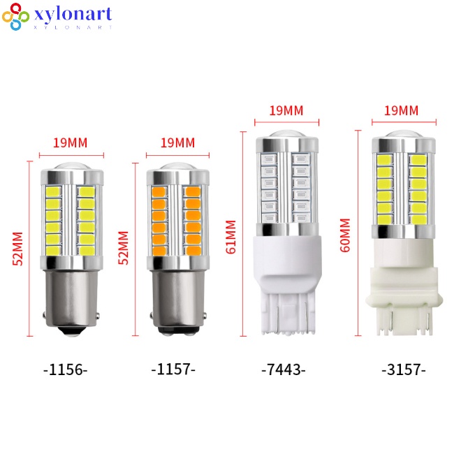 Đèn LED Phanh Tự Động 1156 1157 5730 5630 33SMD Cho Xe Hơi