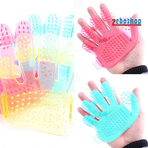 Găng Tay Mát Xa Hình Bàn Tay Dùng Tắm Cho Thú Cưng