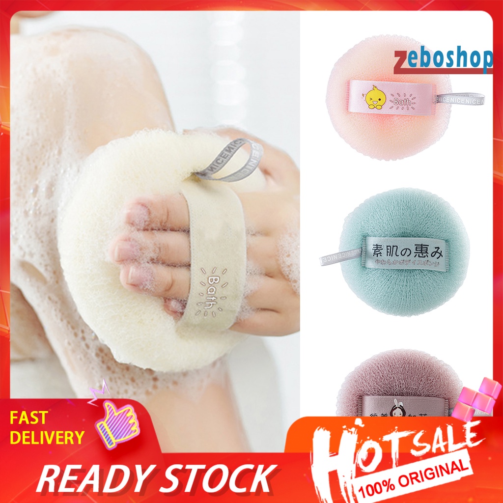 Bàn Chải Tắm Mềm Mại Co Giãn Có Tay Cầm Tiện Dụng Tẩy Tế Bào Chết Cho Da