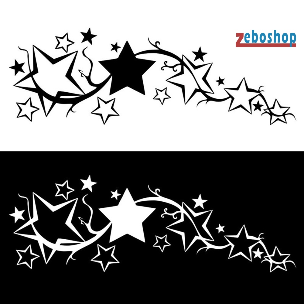 Đề Can Phản Quang Hình Ngôi Sao Trang Trí Thân Xe Hơi / Xe Máy