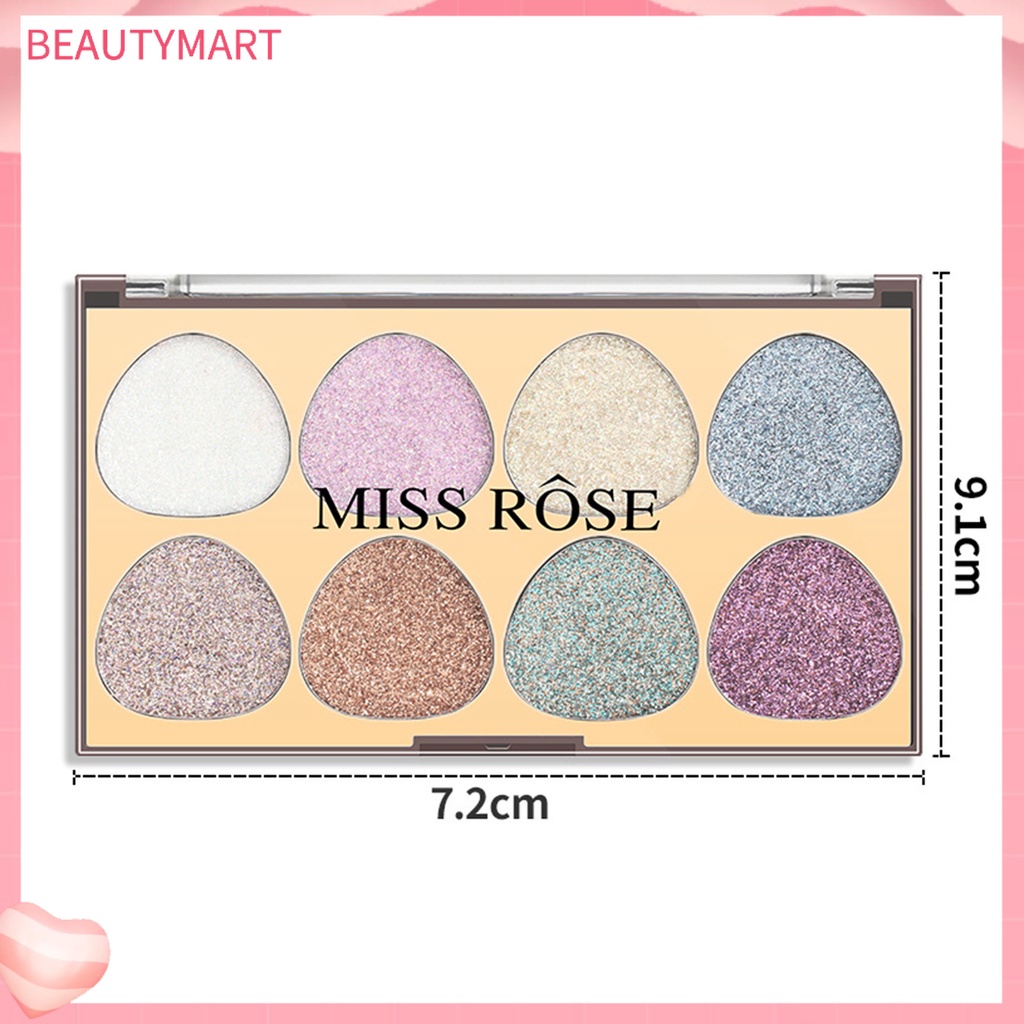 Bảng Phấn Mắt beautymart 8 Màu Sắc Tố Cao Trọng Lượng Nhẹ 19.2g