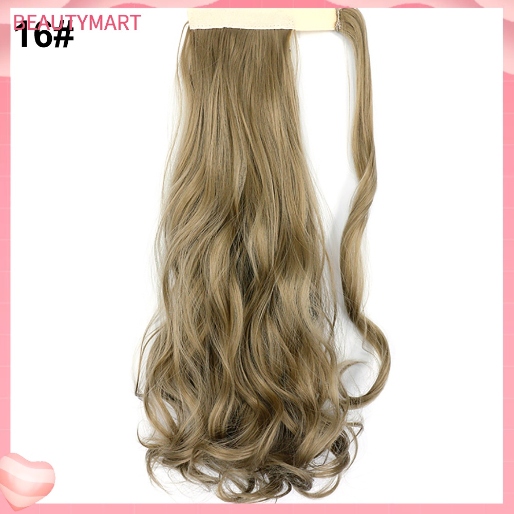 Tóc Giả Nối Dài Xoăn Gợn Sóng Bằng Sợi Tổng Hợp 18 inch