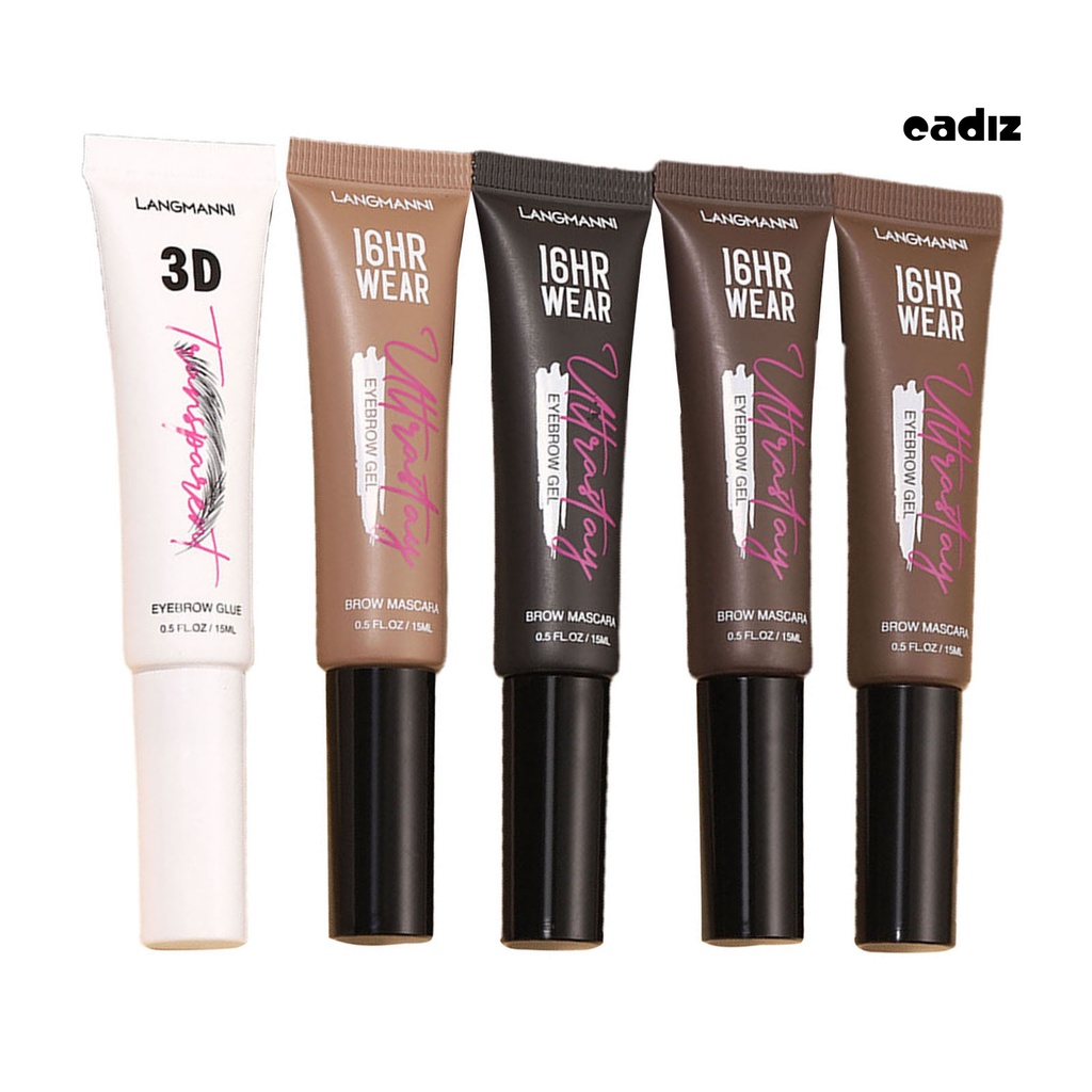 Bộ 5 Gel Nhuộm Lông Mày 1.2g Chống Nước Lâu Trôi Mau Khô Không Lem Chống Mồ Hôi Giúp Làm Dày Lông Mi Dành Cho Bạn Nữ