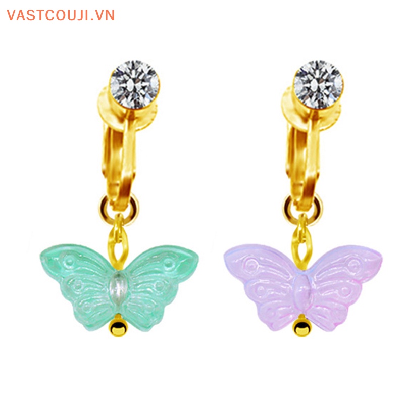 Khuyên Rốn Hình Bướm Không Cần Bấm Lỗ Sáng Tạo Cho Nữ