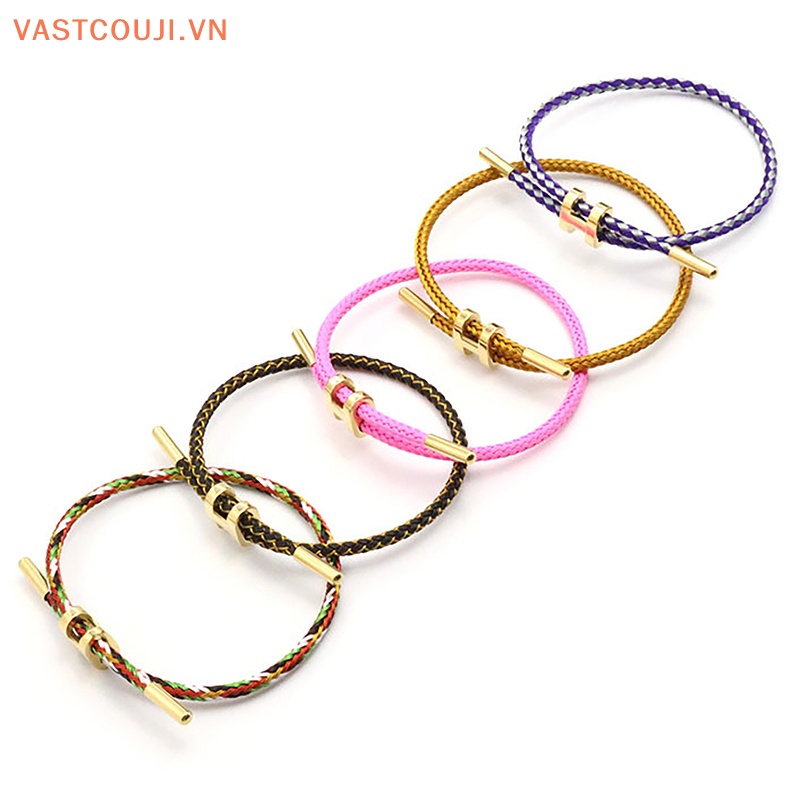 Vòng Tay Bện Dây Hai Lớp VASTJI Thời Trang Cho Nam Nữ