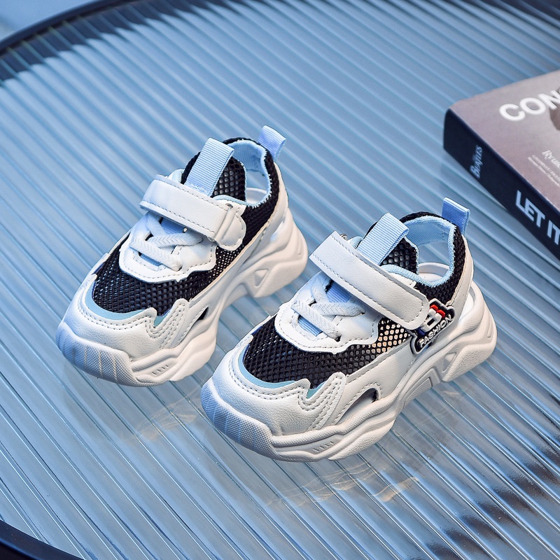 Giày Sandal Thể Thao Phối Lưới Rỗng Thời Trang Mùa Hè 2023 Cho Bé