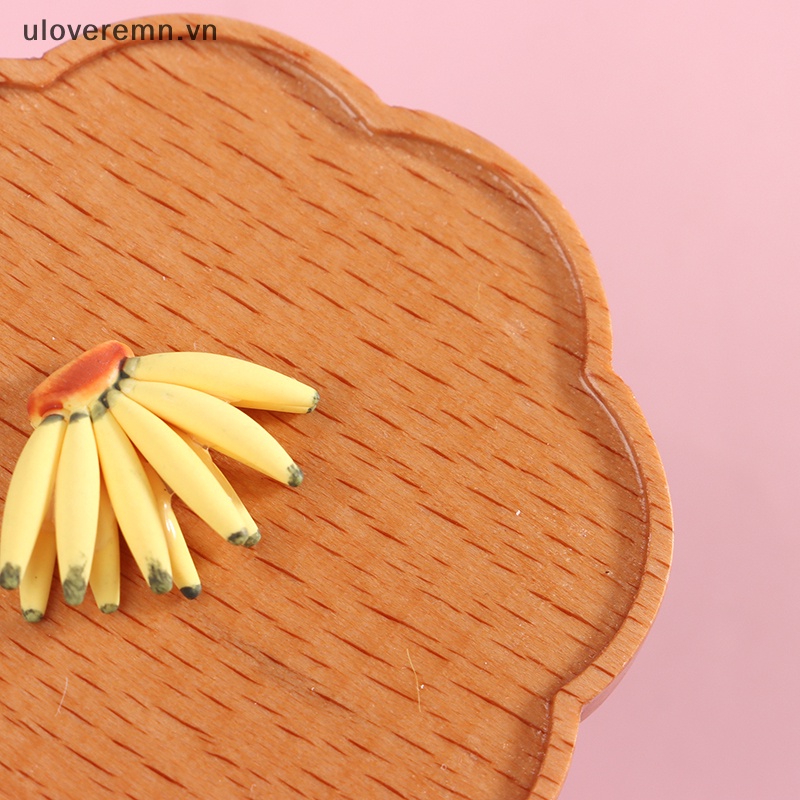 Quả Chuối Giả Bằng Nhựa Resin 1Bunch 1: 12 Trang Trí Nhà Búp Bê