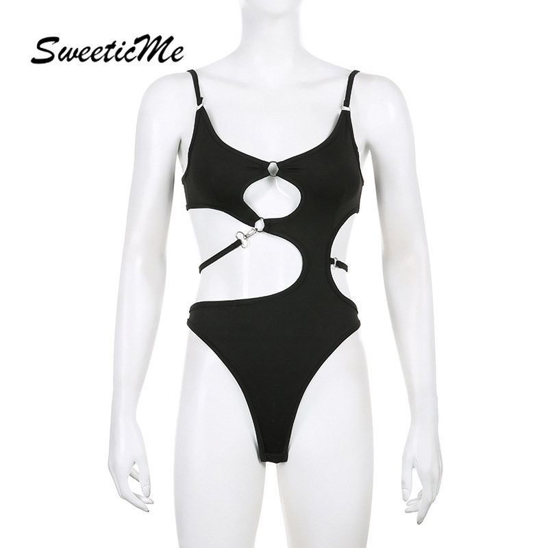 Bộ Áo Liền Quần Dáng Ôm Màu Trơn Thời Trang 2023 Quyến Rũ Dành Cho Nữ