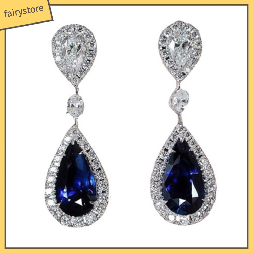 Bông Tai Đính Đá Hình Tròn Thời Trang Dành Cho Nữ