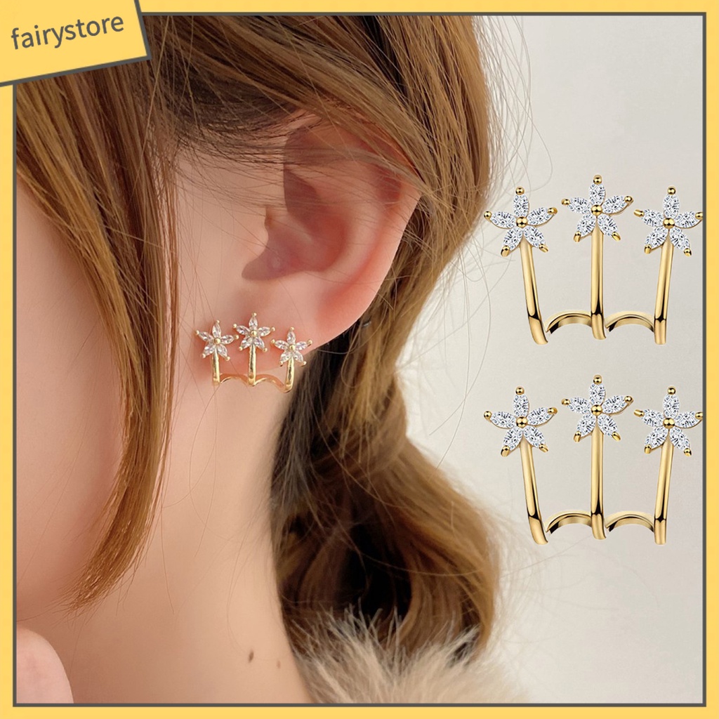 [FRO] 1 Đôi Bông Tai Xỏ Lỗ Tai Chống Mài Mòn Dễ Sử Dụng Và Bắt Mắt Sang Trọng Mỗi Ngày