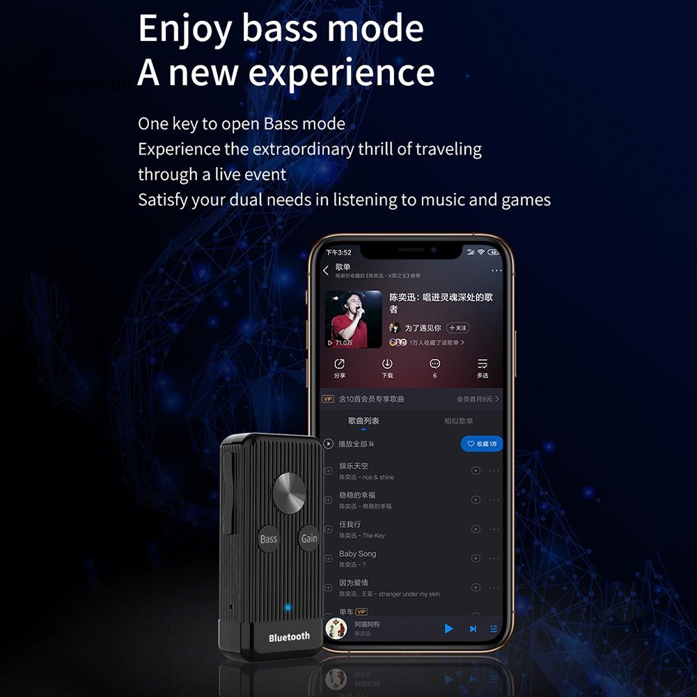 Thiết Bị Nhận Tín Hiệu Âm Thanh Bluetooth 5.0 EDR X8 Di Động Tiện Dụng Cho Xe Hơi
