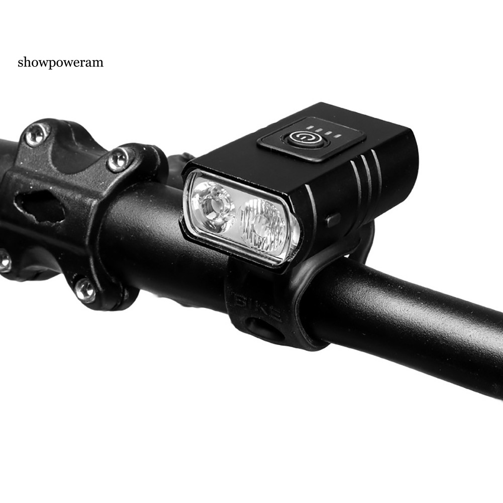 Đèn Led 1 / 2 Bóng Gắn Phía Trước Xe Đạp Sạc USB