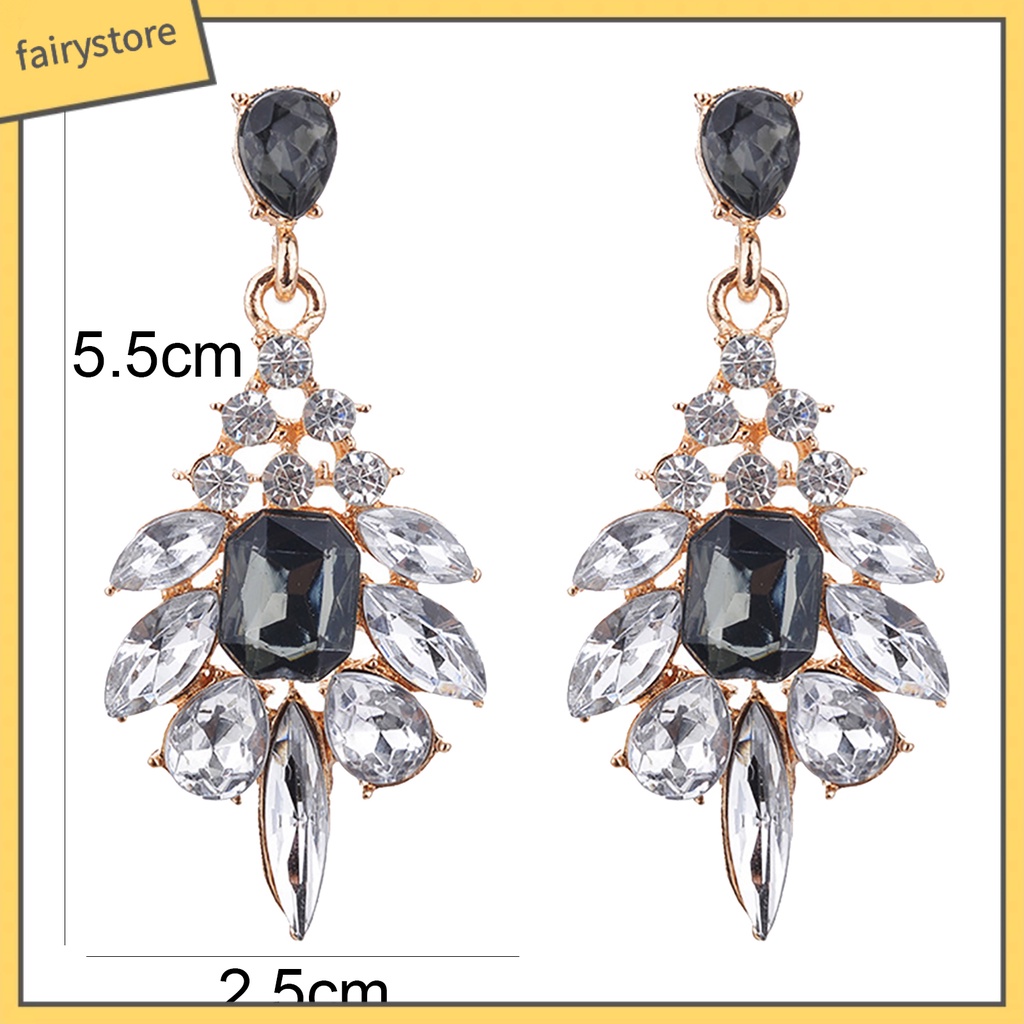 1 Đôi Bông Tai Hình Giọt Nước Bằng Hợp Kim Cho Nữ