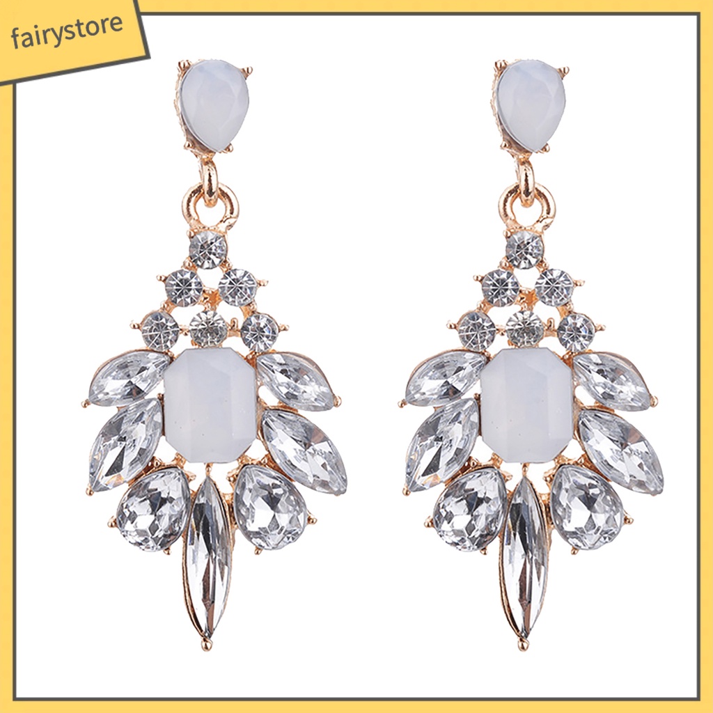 1 Đôi Bông Tai Hình Giọt Nước Bằng Hợp Kim Cho Nữ