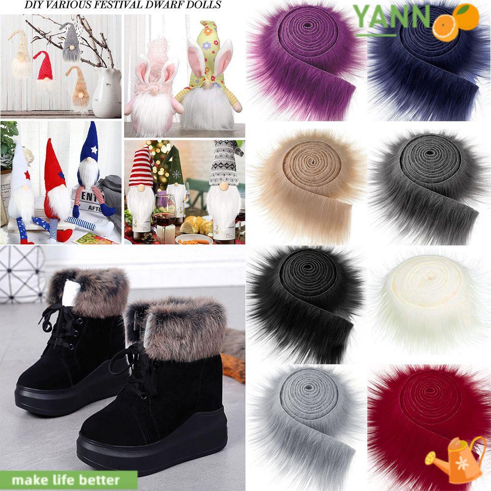 Cuộn Dây Ruy Băng Lông Giả 1.5M Viền Lông Mềm Mại Làm Đồ Thủ Công DIY