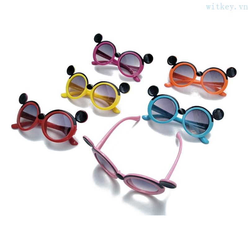Set 2 Món Mắt Kính Thắt Nút Chống Tia UV In Họa Tiết Hoạt Hình + Băng Đô Làm Phụ Kiện Chụp Ảnh Cho Bé