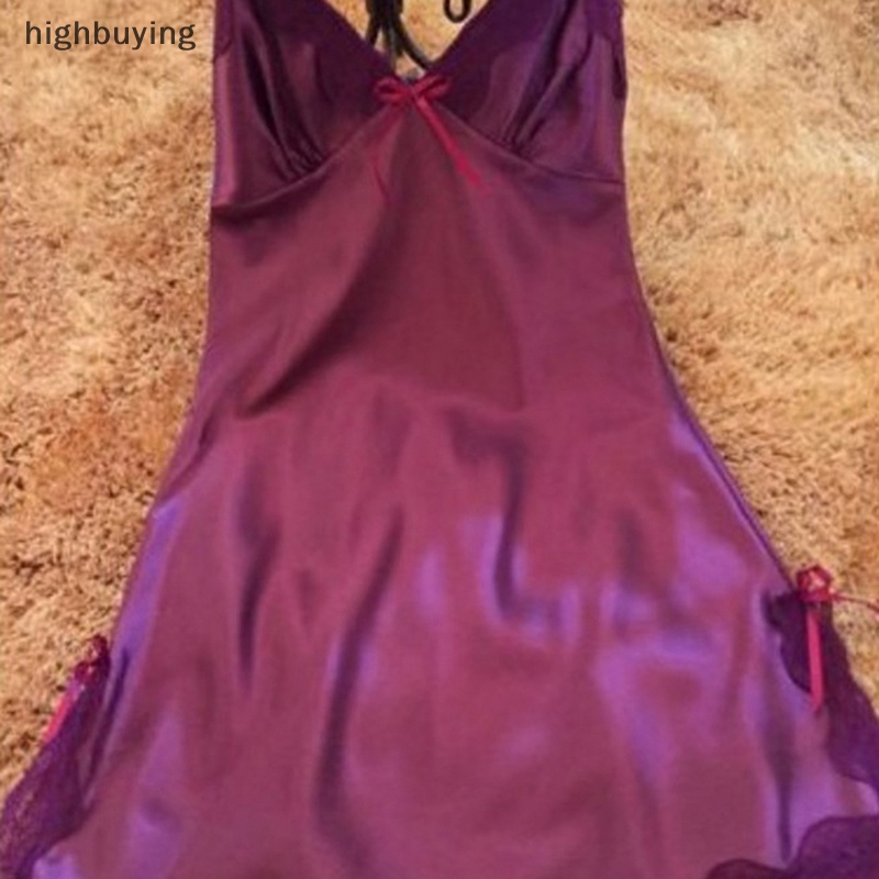 Đầm Ngủ Phối Ren Cổ Chữ V Sâu Plus Size Quyến Rũ Cho Nữ