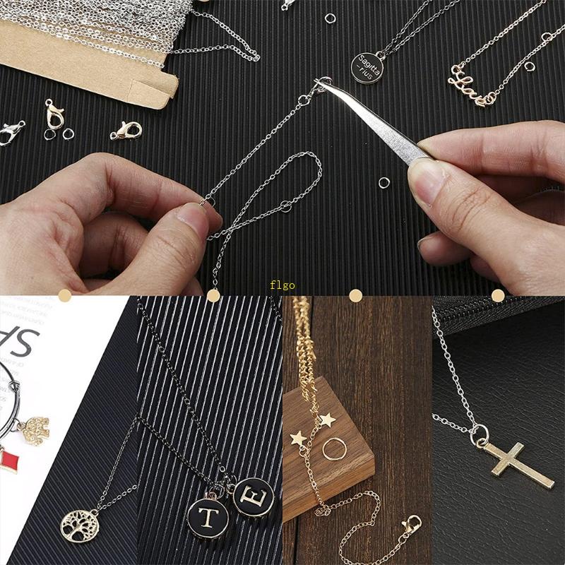 Bộ Vòng Khóa Tôm Hùm + Nhíp Cong + Sha