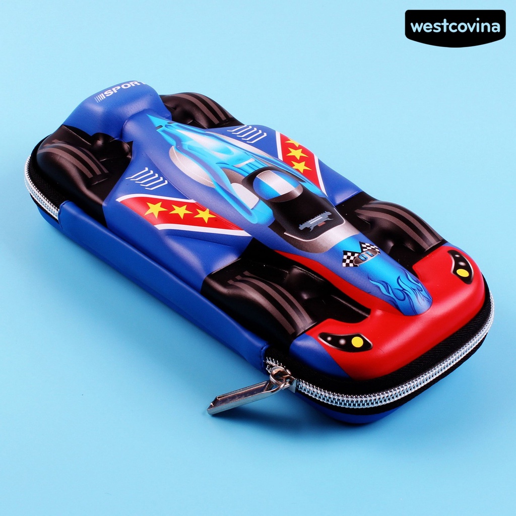 [WSTN]✎Túi Đựng Bút Hình Xe Hơi Sức Chứa Lớn Có Khóa Kéo Chống Thấm Nước Bề Mặt Mịn