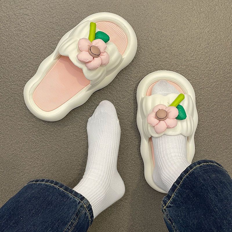 Dép Đế Dày Mềm Mại Chống Trượt Họa Tiết Hoạt Hình Thời Trang Mùa Hè 2023 Cho Nữ