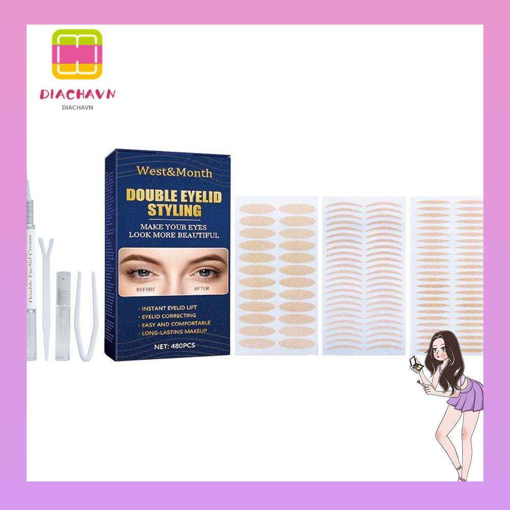 Miếng Dán Kích Hai Mí Trong Suốt Tự Dính Trang Điểm Tiện Dụng