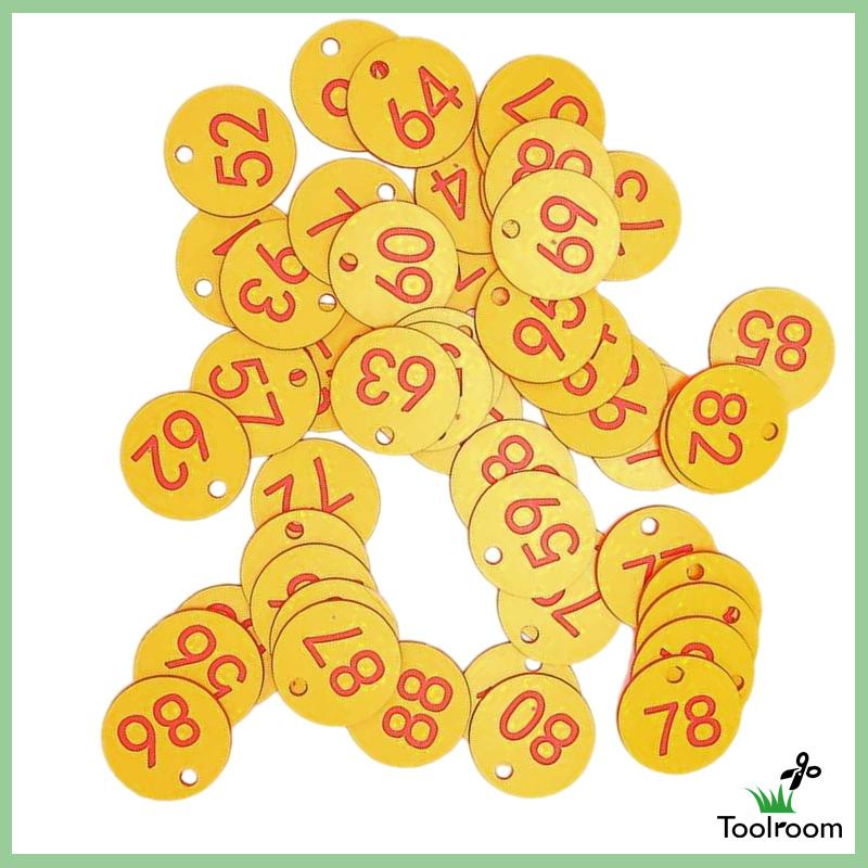Set 100 Thẻ Đánh Dấu Số Hành Lý Dùng Trong Siêu Thị / Nhà Kho