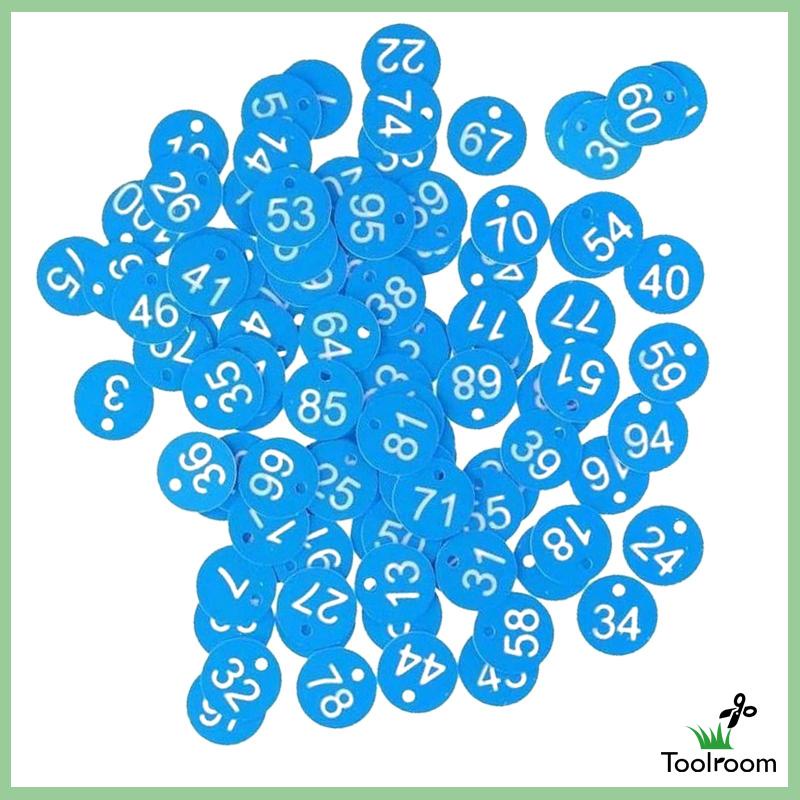 Set 100 Thẻ Đánh Dấu Số Hành Lý Dùng Trong Siêu Thị / Nhà Kho