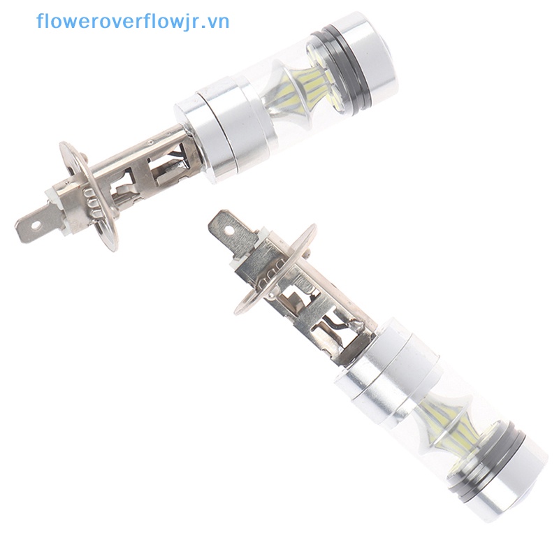 2 Bóng Đèn Pha H1 100W 6000K Ánh Sáng Trắng 1000LM Cho Xe Hơi