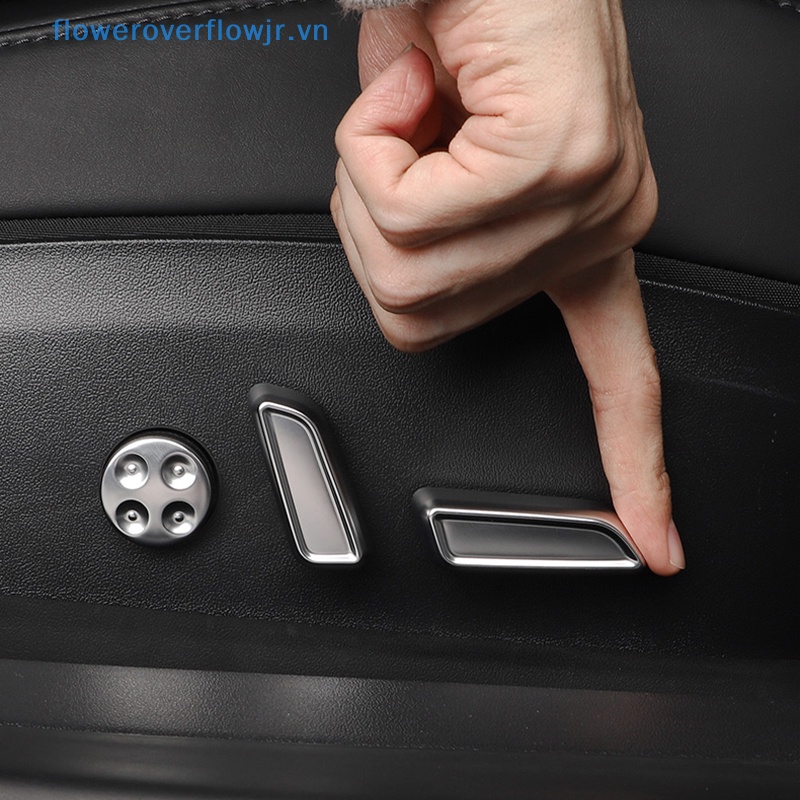Set 6 Miếng Dán Nút Điều Chỉnh Ghế Ngồi Trang Trí Nội Thất Xe Hơi Tesla Model 3 Y