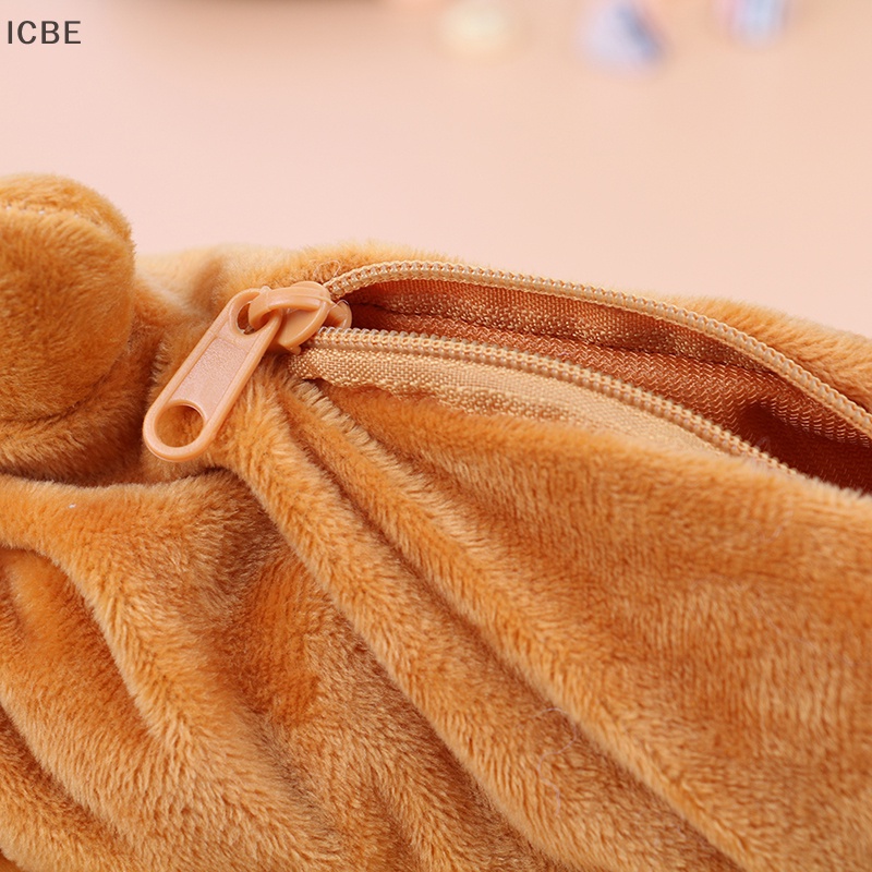 Túi Đựng Bút Bằng Vải Bông Hình Chú Chó Hoạt Hình Dễ Thương