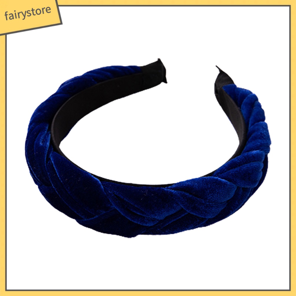 Băng Đô Cài Tóc Thắt Nút Bằng Xốp Rộng Cao Không Trơn Màu Sắc Phong Cách Hàn Quốc Cho Nữ