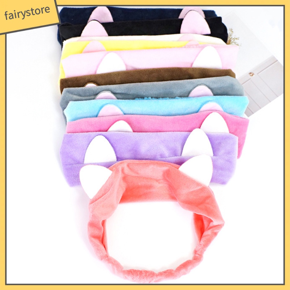 Băng Đô Tai Mèo Co Giãn Dễ Thương Dành Cho Nữ