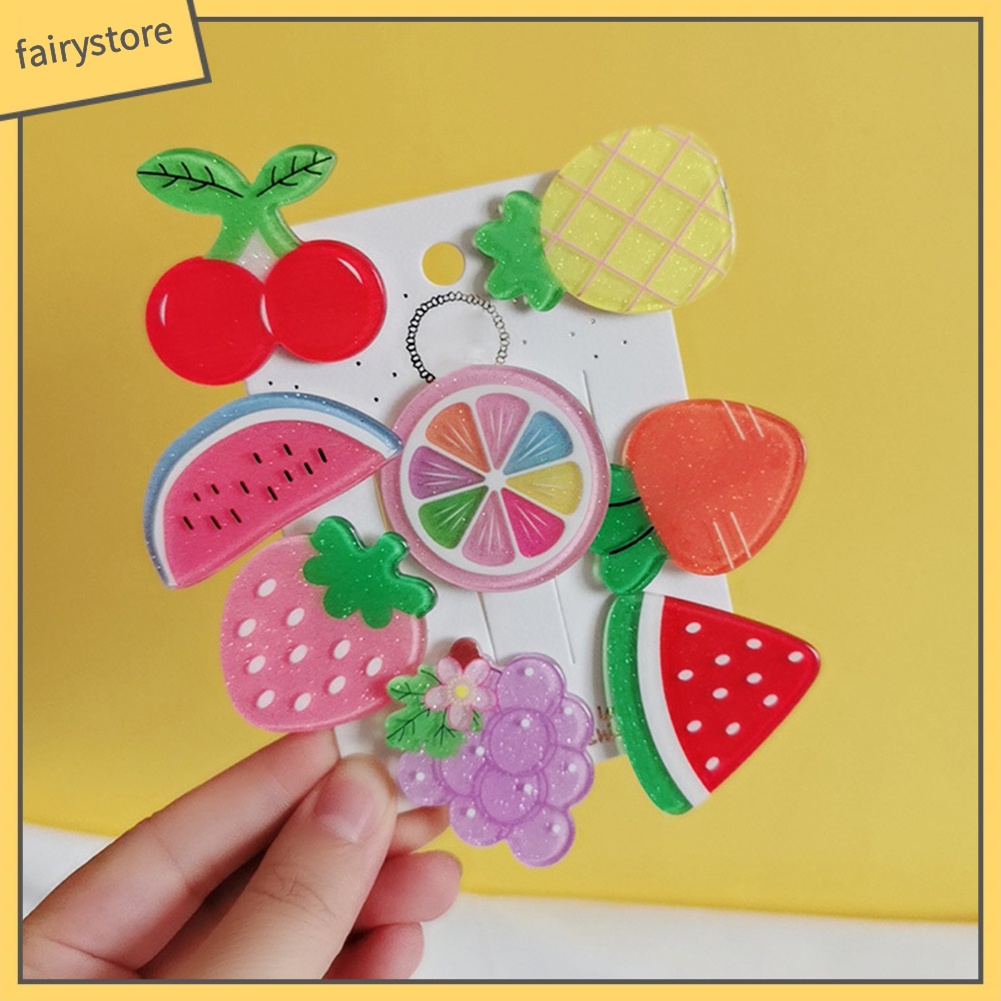 Set 2 Kẹp Tóc Hình Trái Cây Xinh Xắn Cho Nữ