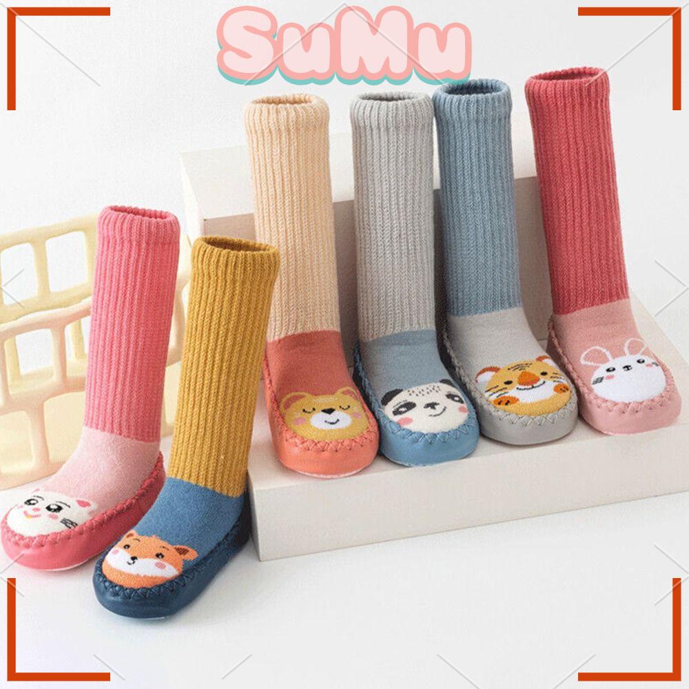 SUMU 1 Đôi Vớ Chống Trượt Mềm Mại Thoải Mái Dùng Khi Đi Trong Nhà / Ngoài