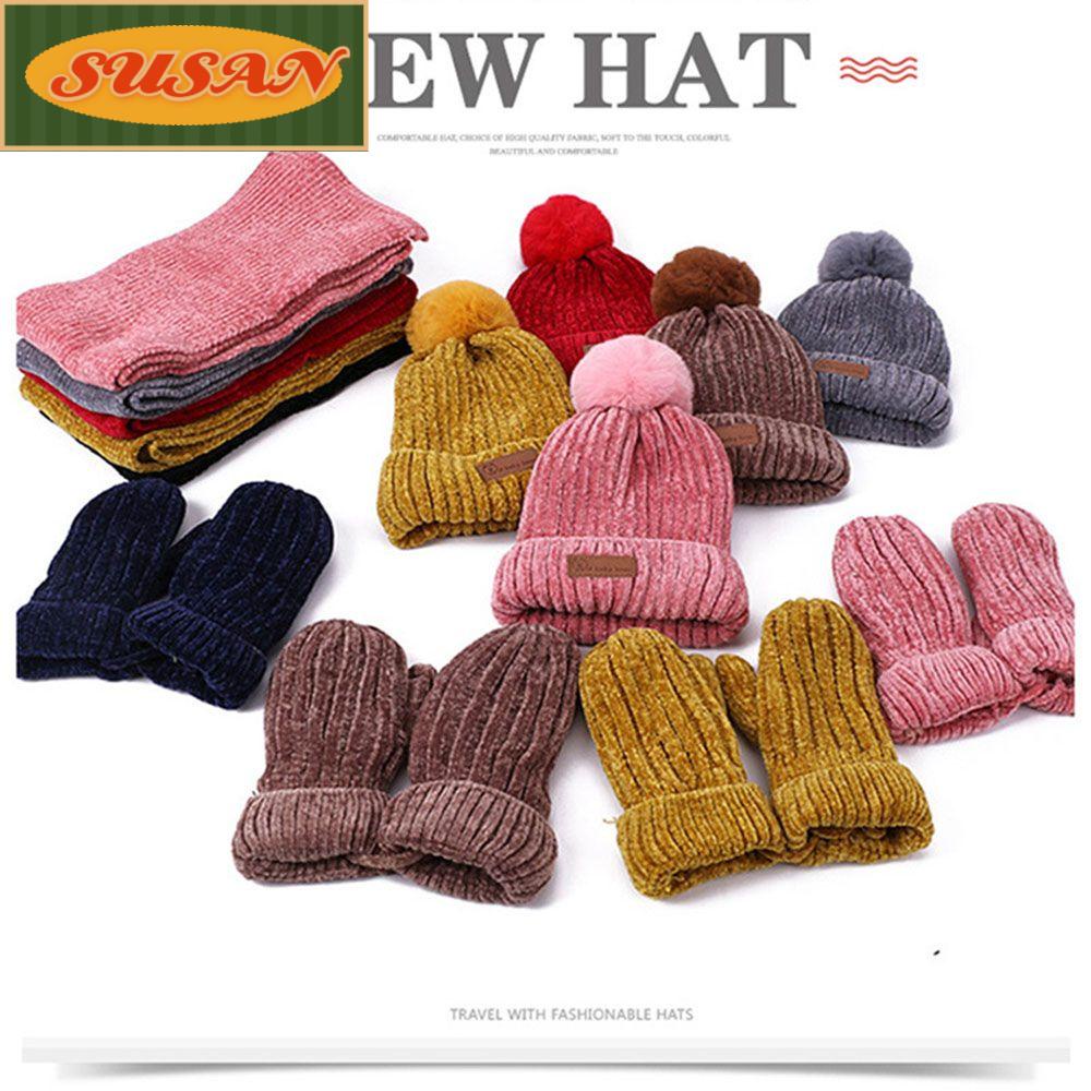 Susans 1 set Mũ Len Beanie Ấm Áp Cho Bé