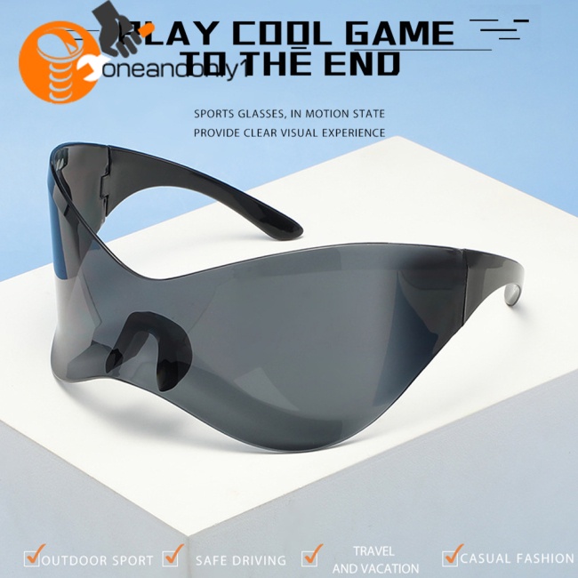 1 Cặp Kính Mát Y2k Chống Tia Uv400 An Toàn Khi Lái Xe / Câu Cá Cho Nam