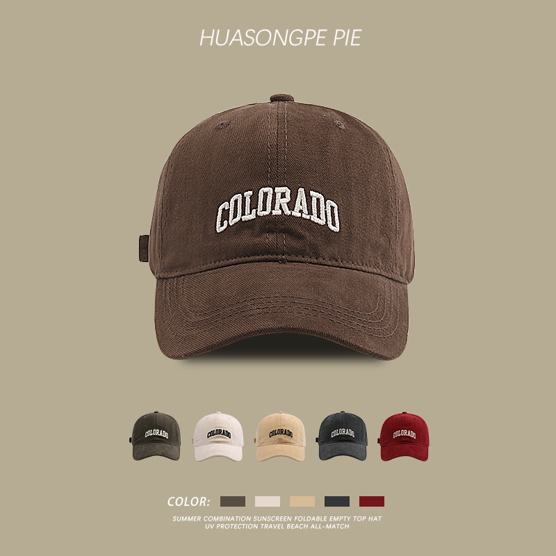 Mũ Bóng Chày Mềm Mại Nhỏ Nhắn Kết Cấu Chải Cùng Phong Cách TikTok Retro Mùa Thu Cho Nam Và Nữ