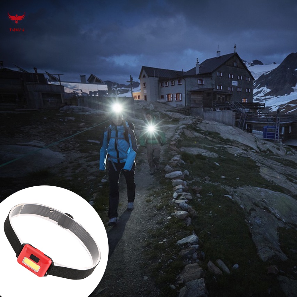 Đèn Đeo Trán Mini Bằng Nhựa Siêu Nhẹ Đa Năng Tiện Dụng Mang Theo Du Lịch Cắm Trại