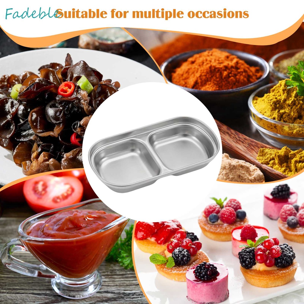 Khay Đựng Gia Vị Bằng Thép Không Gỉ 1 / 2 / 3 / 4 Ngăn