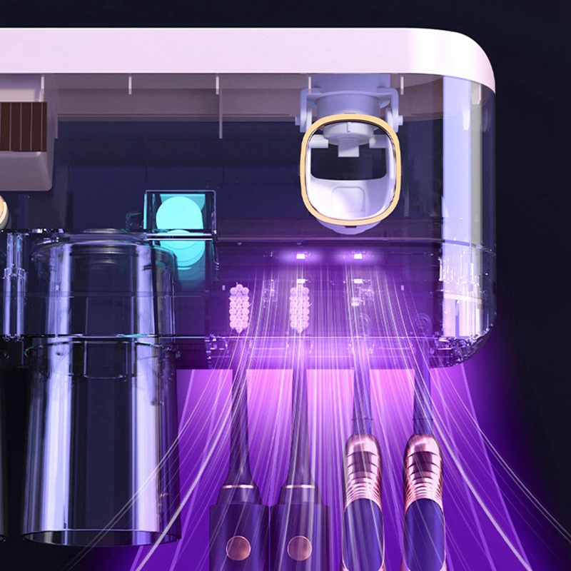 Giá Đỡ Bàn Chải Đánh Răng Gắn Tường Không Cần Đục Lỗ Chống Thấm Nước Tiện