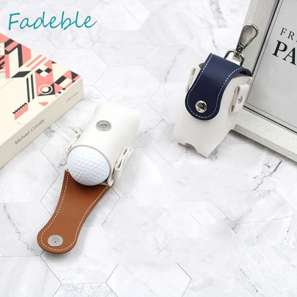 Túi Da Đựng Bóng Golf Đeo Hông Kèm Kẹp Tiện Dụng