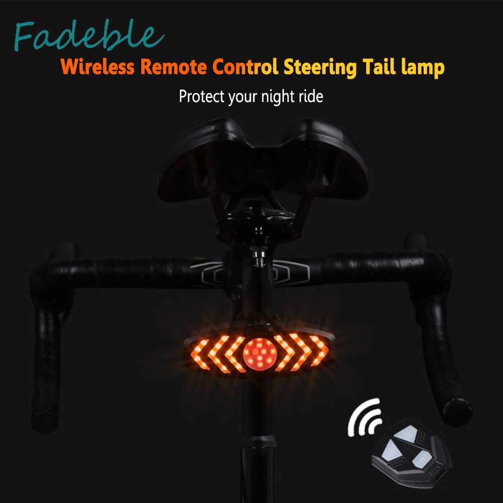 Đèn LED Tín Hiệu Xi Nhan Gắn Đuôi Xe Đạp Chống Thấm Nước Kèm Chuông Tiện Dụng