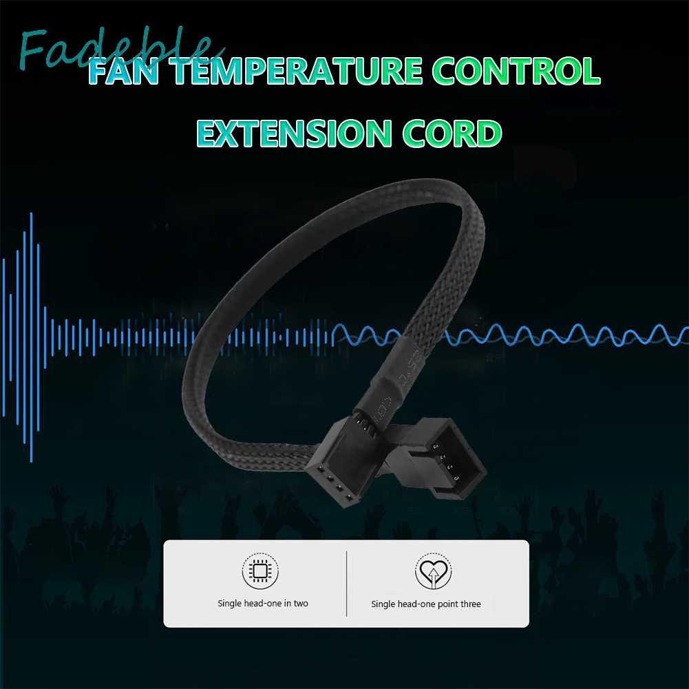 Cáp Nối Dài Quạt Tản Nhiệt CPU Máy Tính PC / Vỏ Sò 30cm 4 Pin