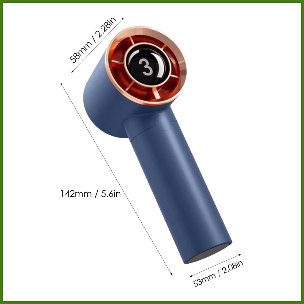 Quạt Mini Cầm Tay 4 Tốc Độ Tùy Chỉnh Kèm Sạc USB Tiện Dụng Chất Lượng Cao