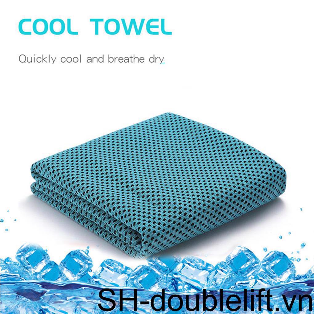 Khăn Lau Thể Thao Làm Mát Màu Sắc Xanh Da Trời
